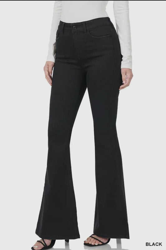 Zenana - High Rise Flare Jeans