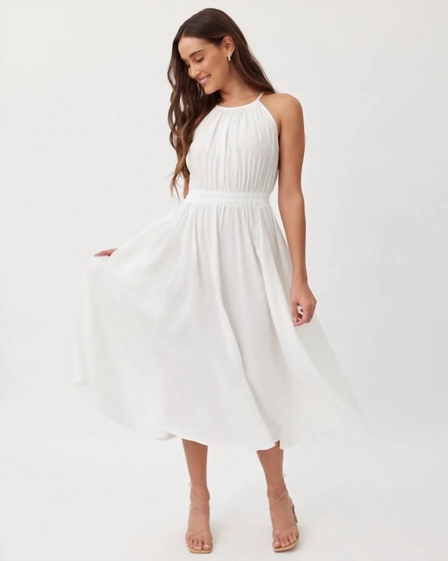 Bella Dahl - Cut Out Midi Halter Dress