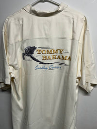 Tommy Bahama - Men's Pelican Cigar Embroidered Sunday Cruiser Hawaiian Shirt