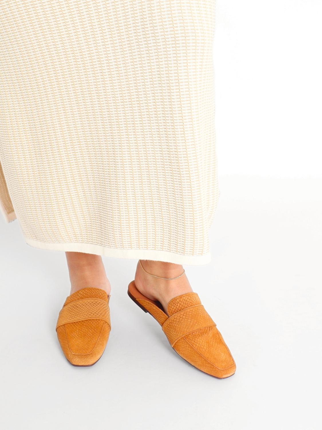 Free People - Women's At Ease Embossed Mules