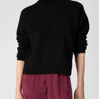 Atm - Women's Merino Wool Blend Turtleneck Top