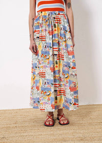 Frnch - Liliane Marche Blanc Maxi Skirt