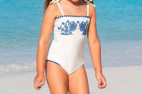 Shade Critters - Girl's Embroidered One Piece Swimsuit