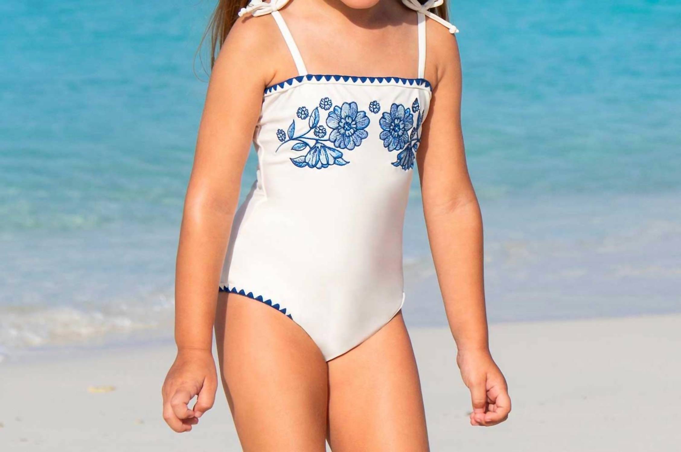 Shade Critters - Girl's Embroidered One Piece Swimsuit