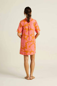 TROVATA Dana Dress in amber glow - women's dress - alternate view