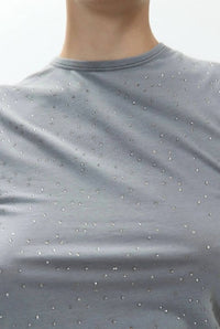 Alysi - Jersey Top With Rhinestones