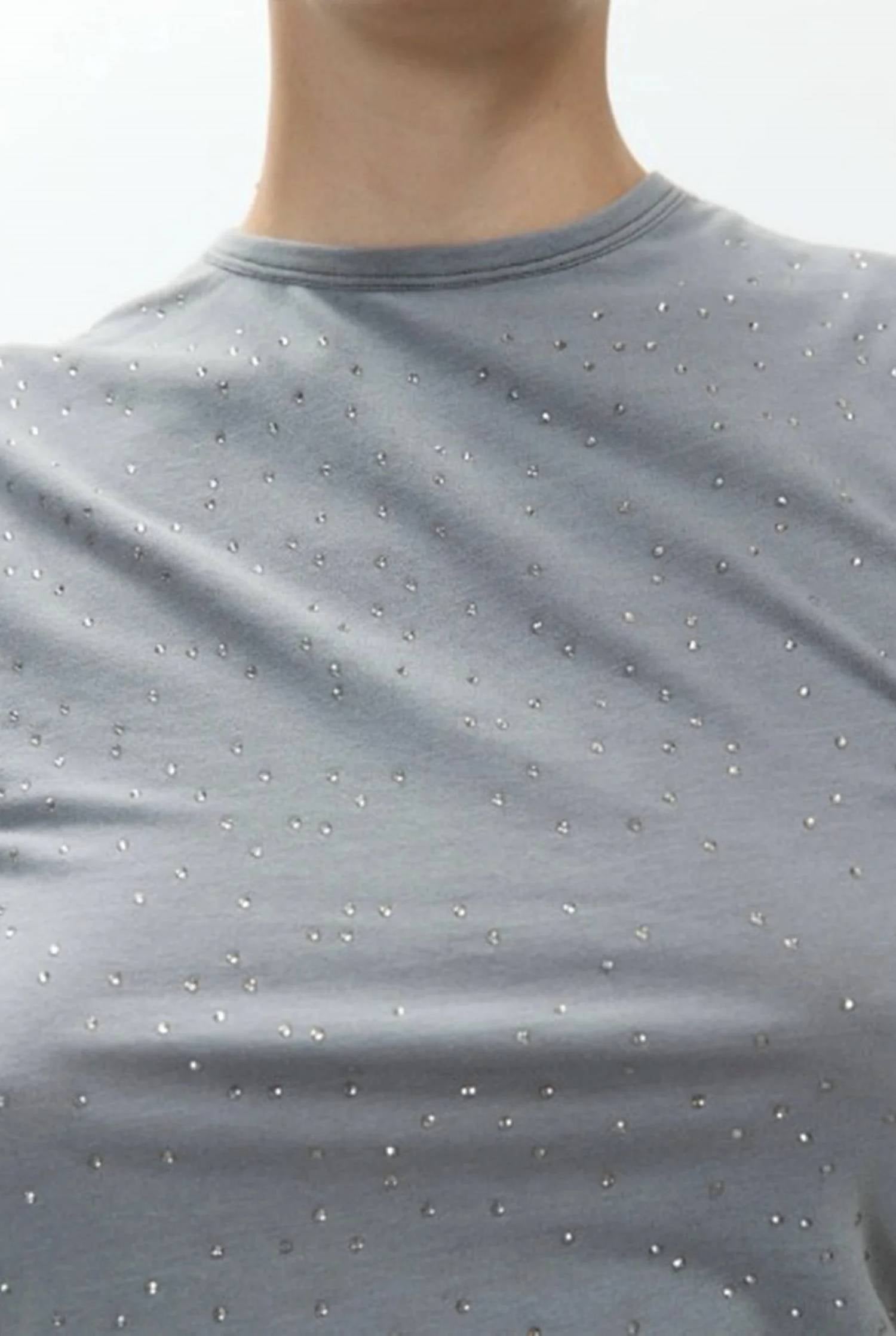 Alysi - Jersey Top With Rhinestones
