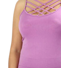 Zenana - Crisscross Seamless Camisole Top