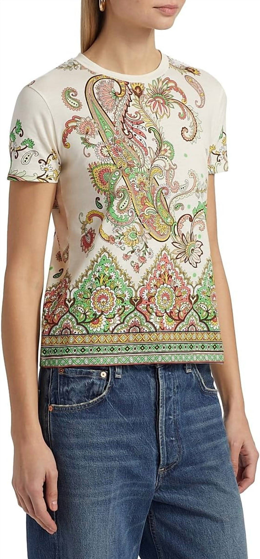 Etro - Paisley Bordura Cotton T-shirt