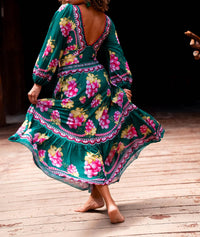Little Secret Of Mine - Island Bloom Deep-V Retro One Piece Swimsuit Set