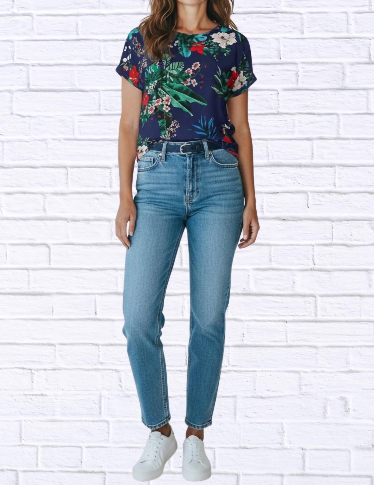 Diva Usa - Tropical Floral Viscose Blouse