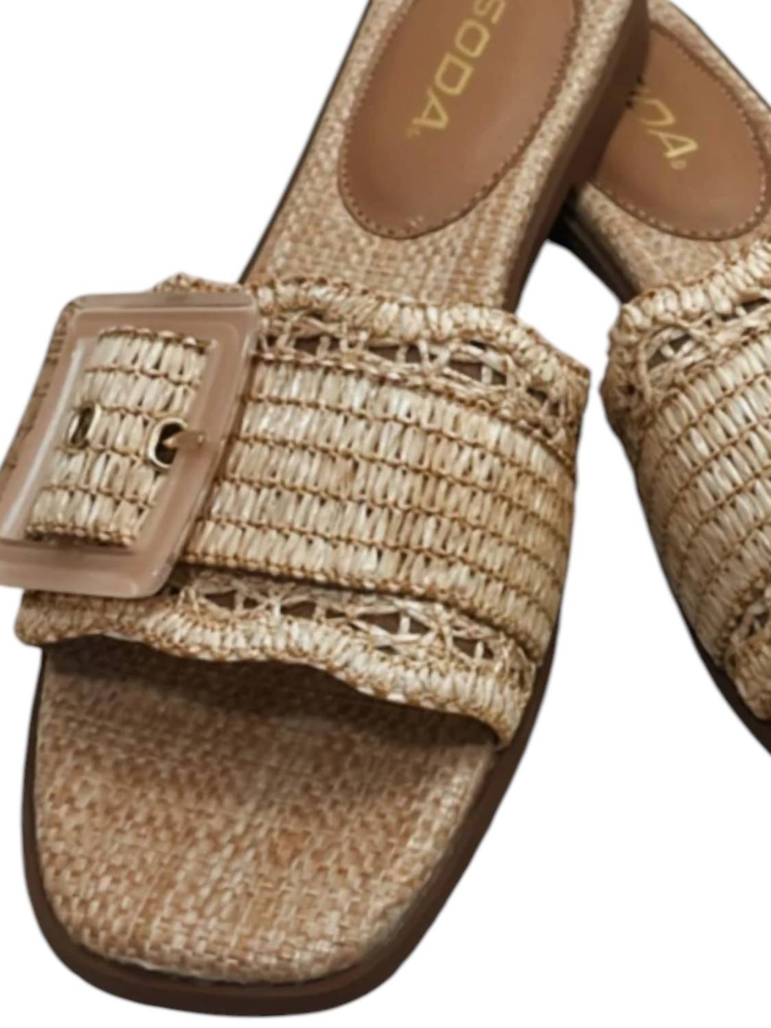 Soda - Women's Woven Slip On Sandal