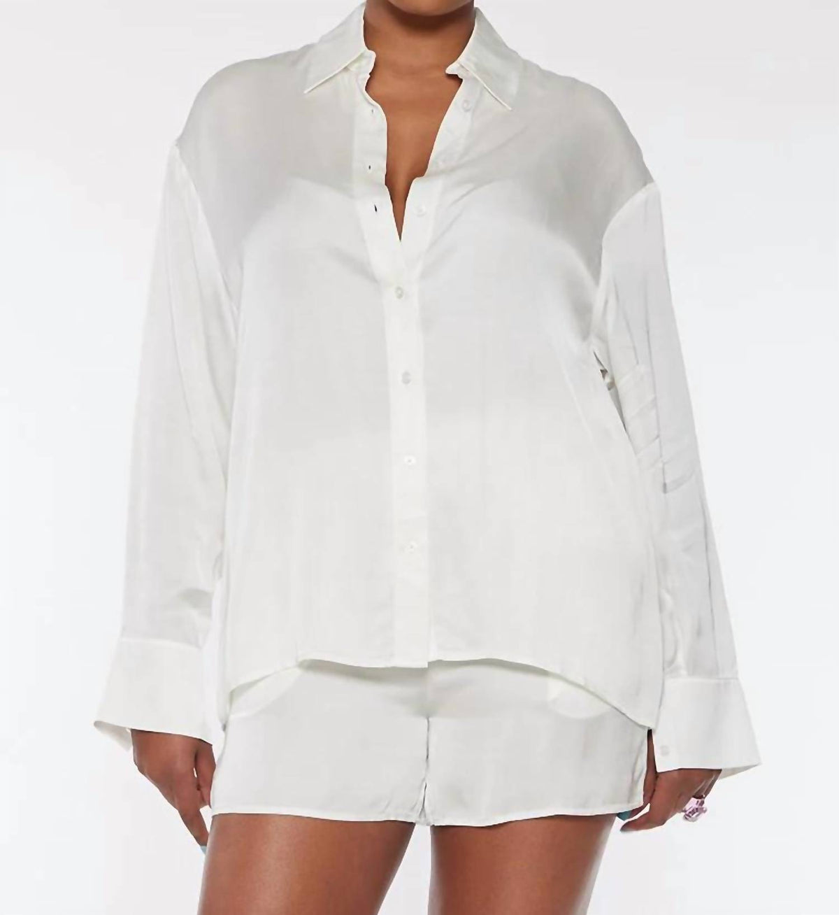 Circular Path - Long Sleeve Over Sized Shirt