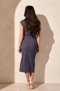 Tribal - Short Sleeve Dress With Belt