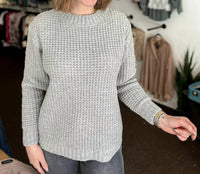 Zenana - Women's Feeling Flawless Waffle Knit Sweater
