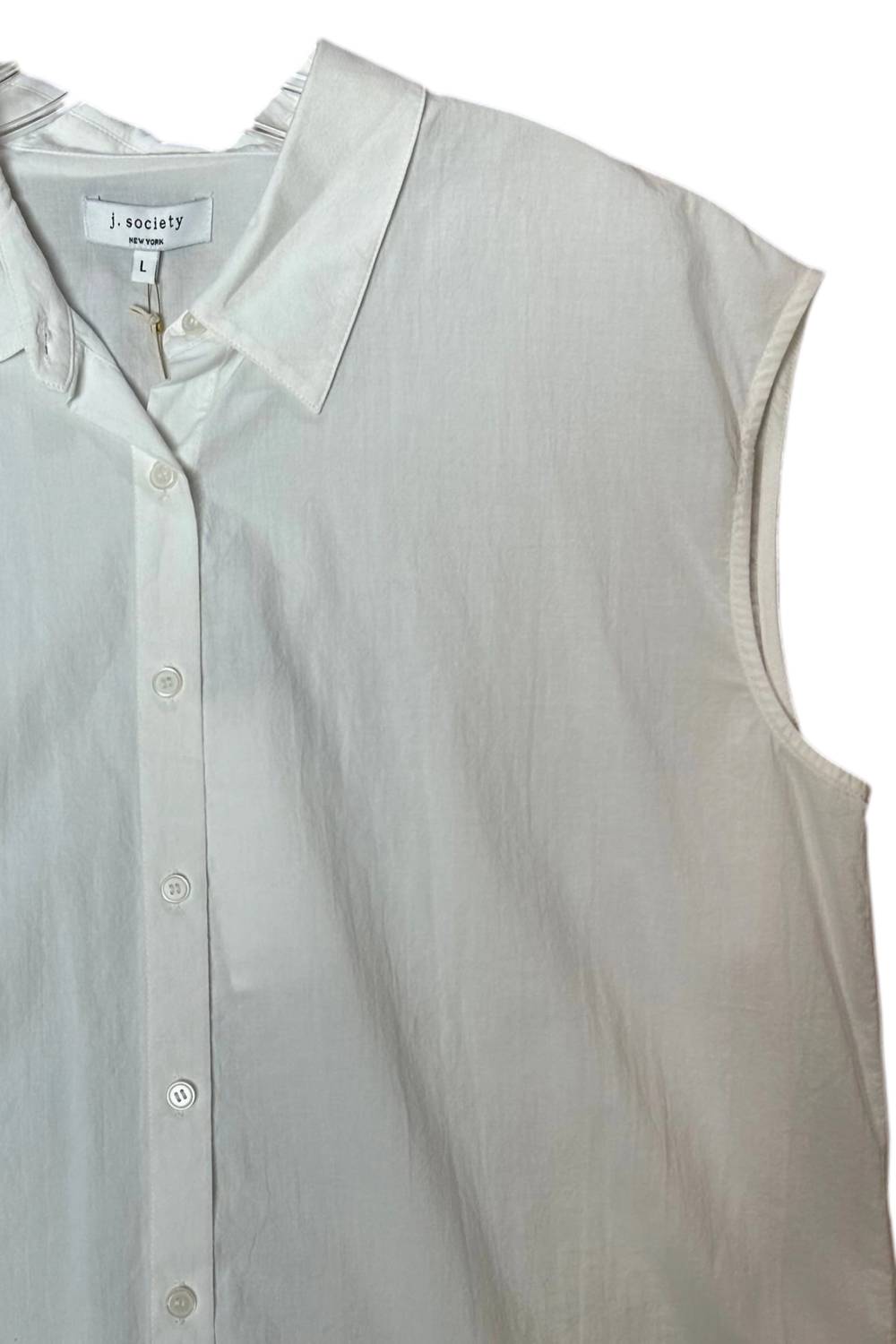 J. Society - Women's Sleeveless Button Front Top