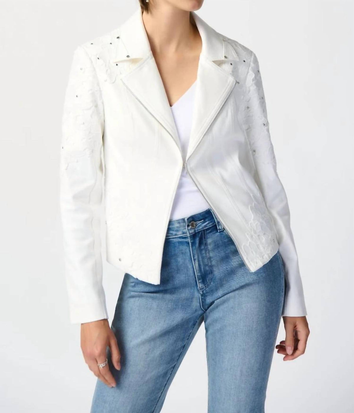 Joseph Ribkoff - Studded Faux Suede Jacket