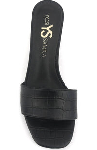 Yosi Samra - Women's Danielle Crocodile Heeled Slide