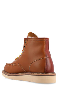 Taft Clothing Men's 002 Leather Moc Toe Boots in brown - men's boots - alternate view