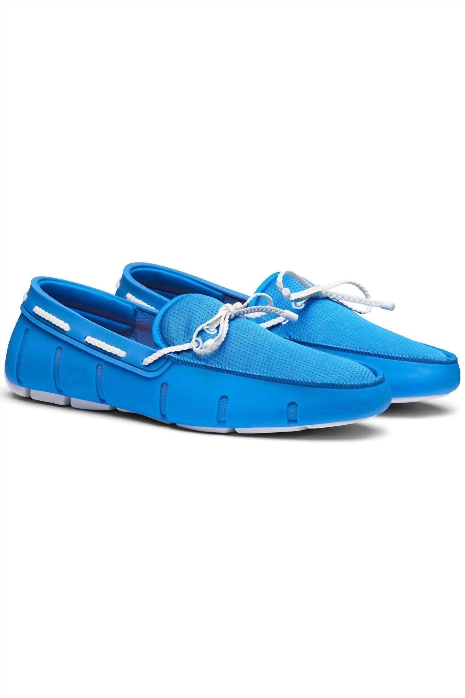 SWIMS Men's Braided Lace Loafer in blue skies - men's loafer