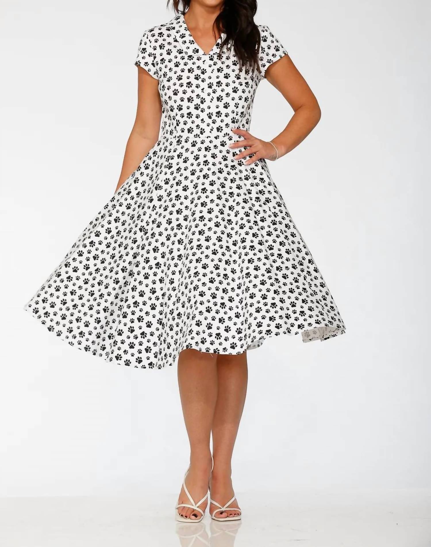 Orchid Bloom - Cat Paw Swing Dress