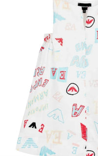 Armani - Baby Girl Slvlss Poplin Dress With Scribble