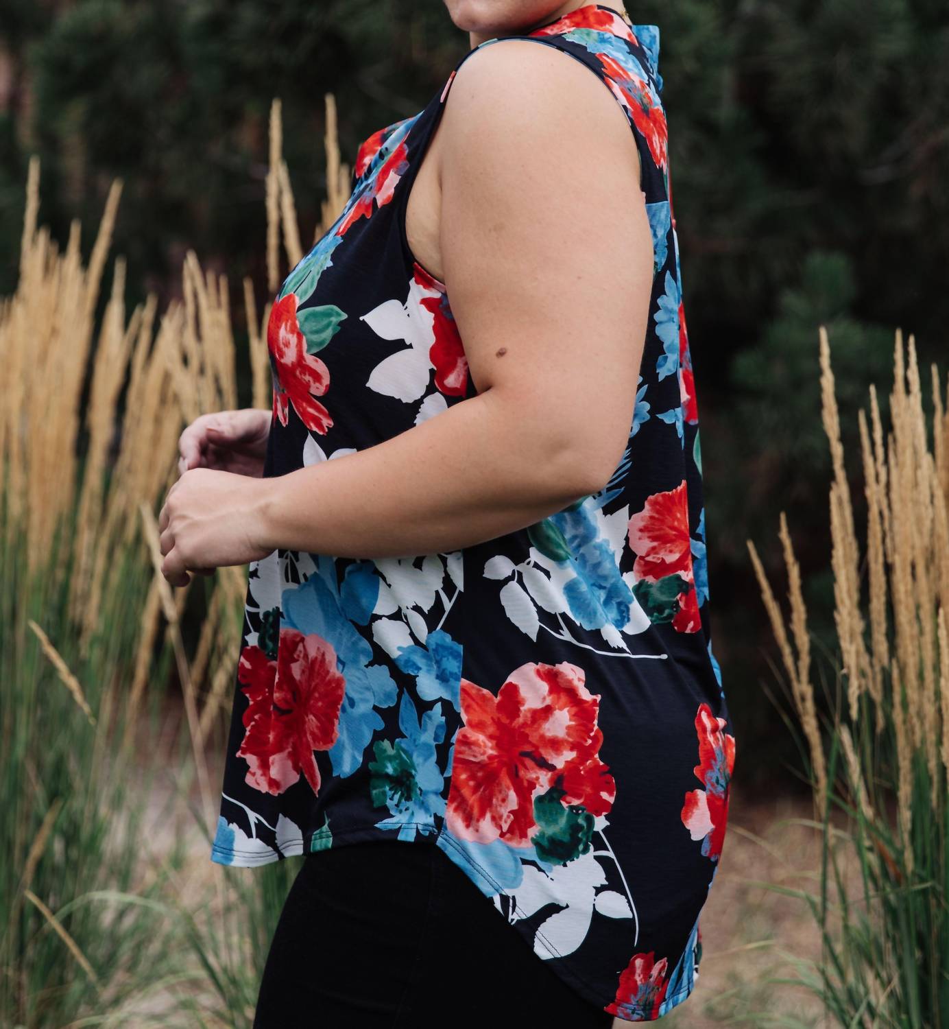 Shopin In La - A Rose By Any Other Name Sleeveless Top
