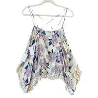 1.State - Women's Spice Market Strappy Lacy Floral Top