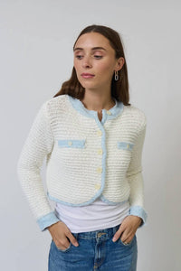Central Park West - Celeste Textured Knit Cardigan