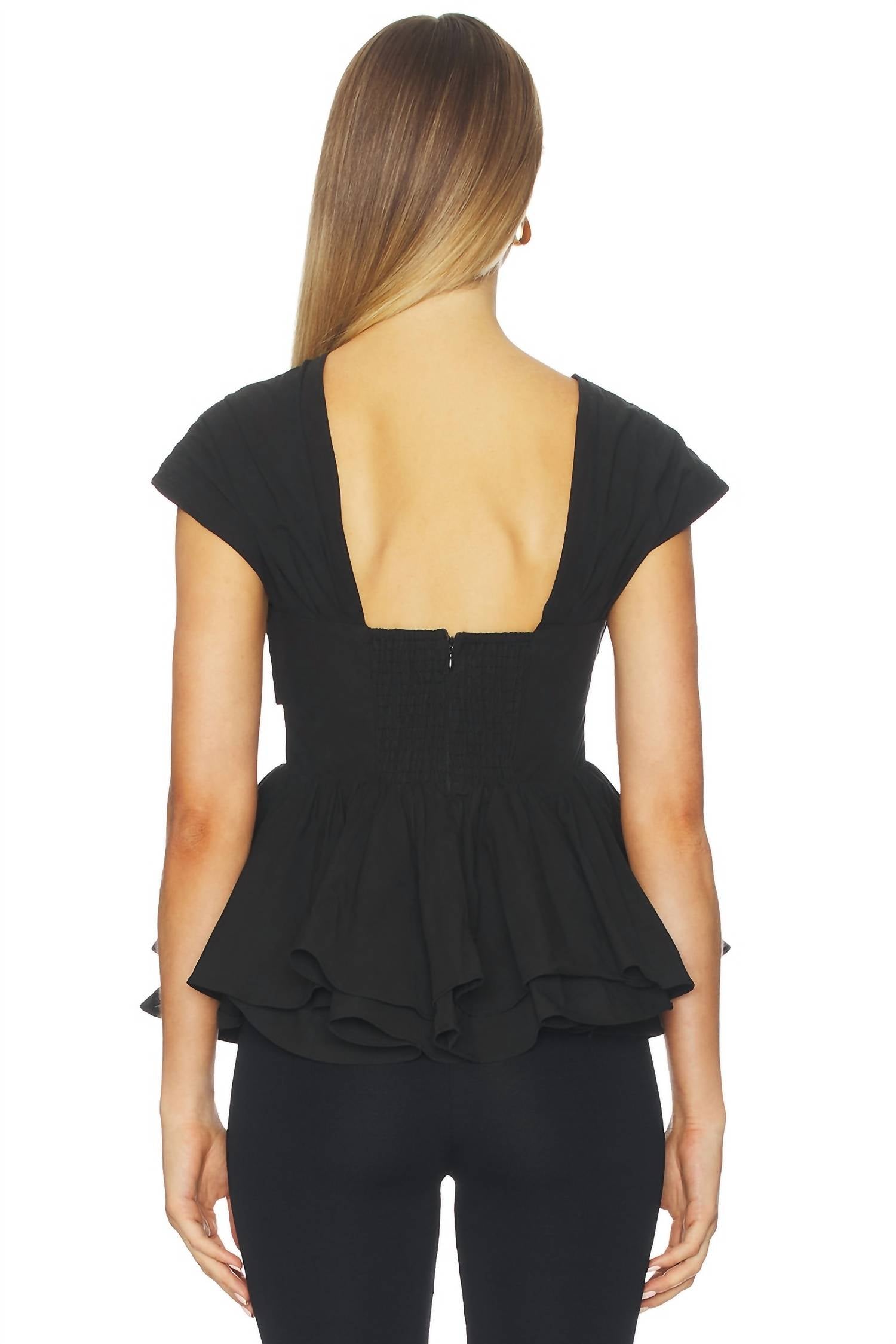 Maude - Serena Tiered Ruffle Hem Top