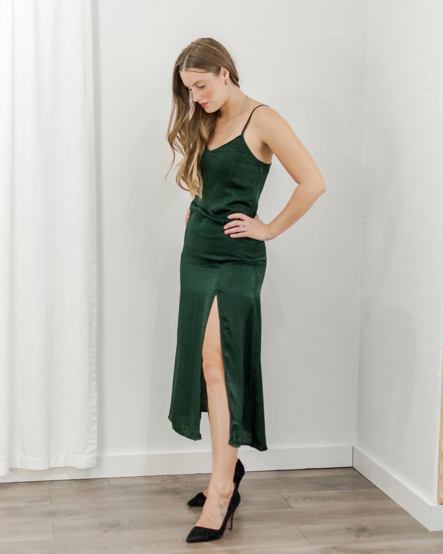 Saltwater Luxe - Crushed Satin Dress