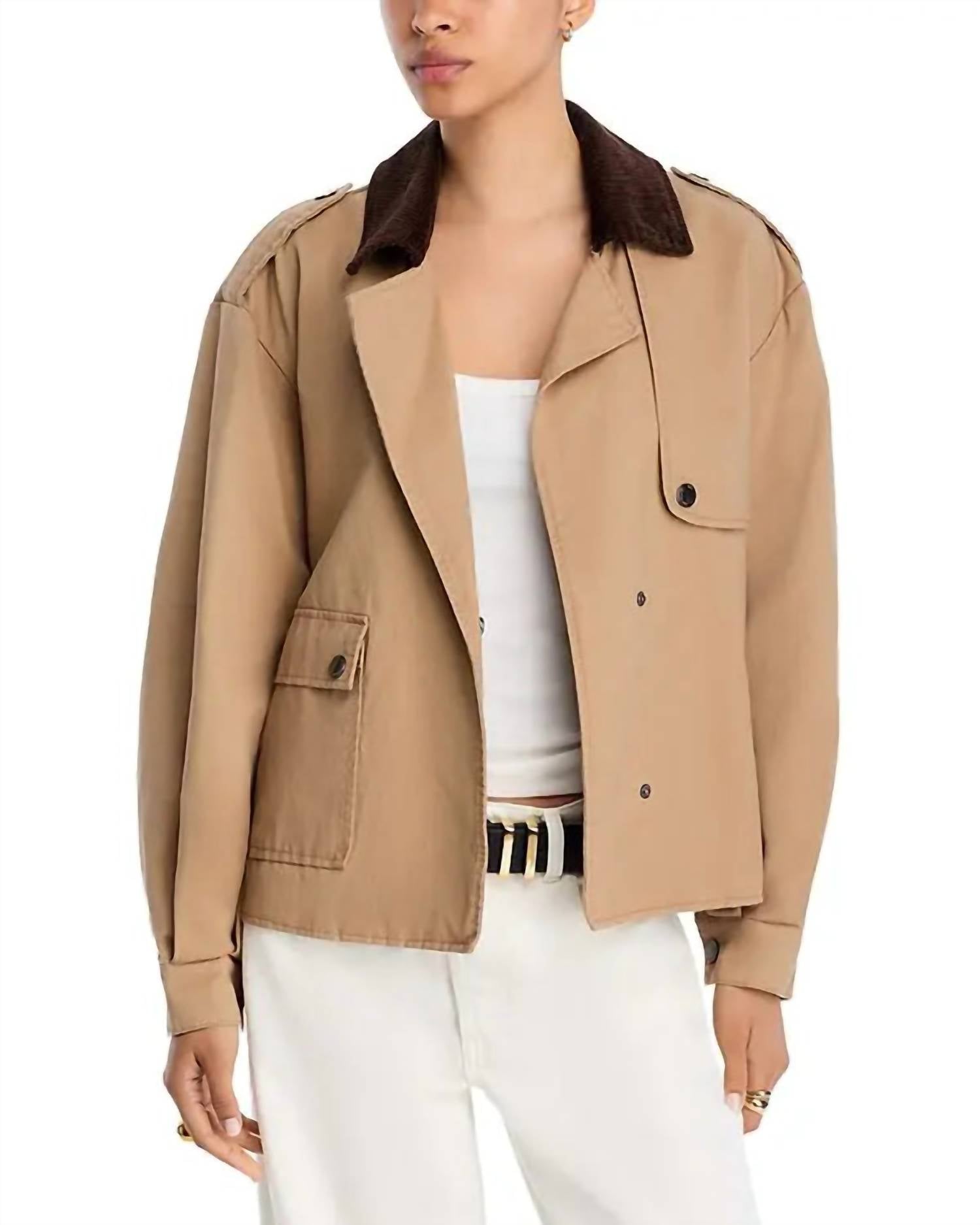 STEVE MADDEN Luisa Jacket in tan - women's jacket