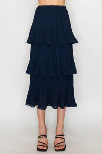 Joh - Jesiah Ruffle Top With Matching Ruffle Skirt Set
