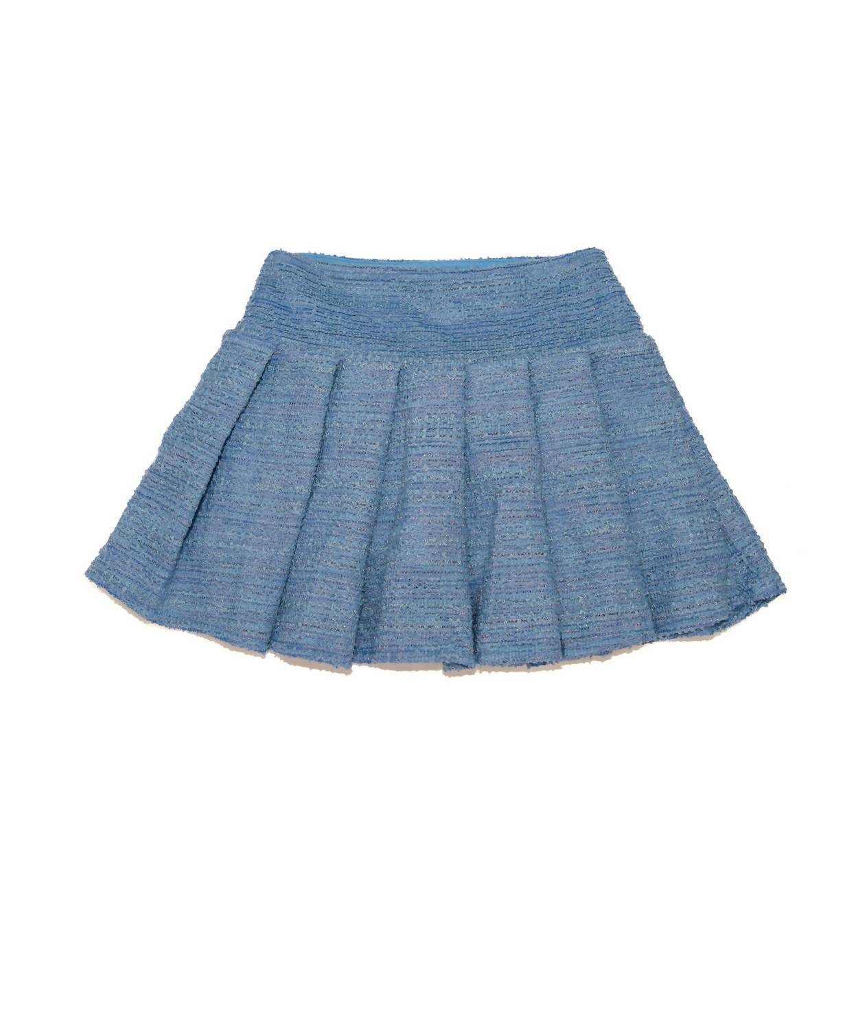 Flowers By Zoe - Girls Giovanna Tweed Pleated Skirt