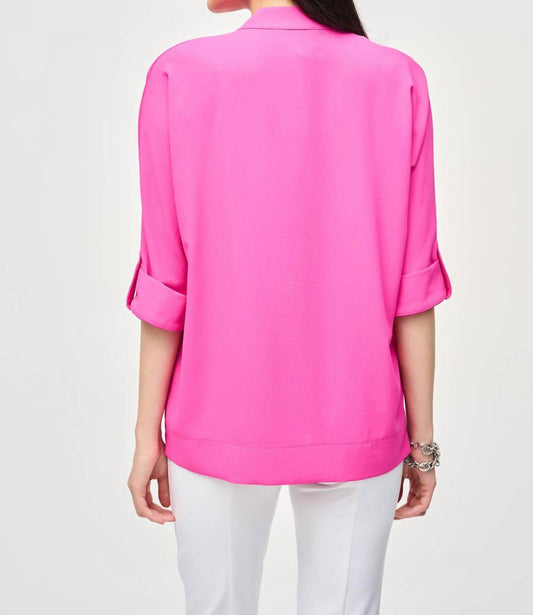 Joseph Ribkoff - Women's Short Sleeves V-Neck Top