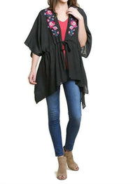 Umgee - Floral Embroided Kimono