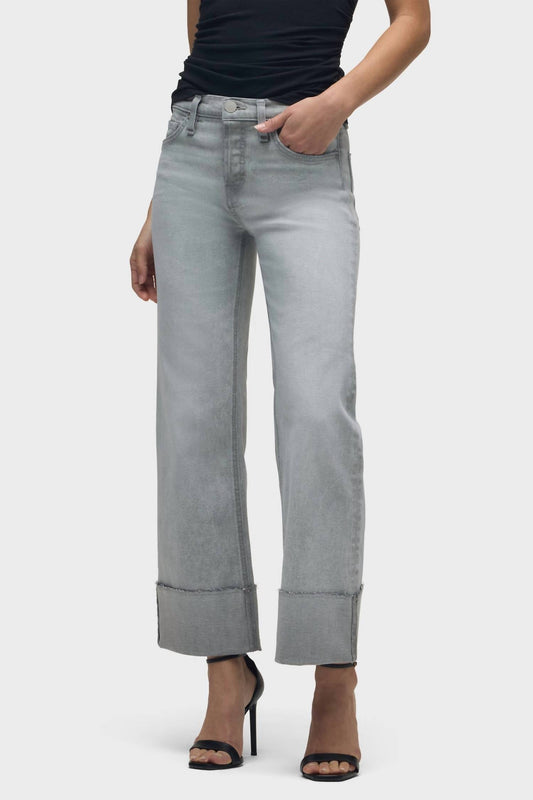 Hudson - Rosie High-rise Wide Leg Cuff Jeans