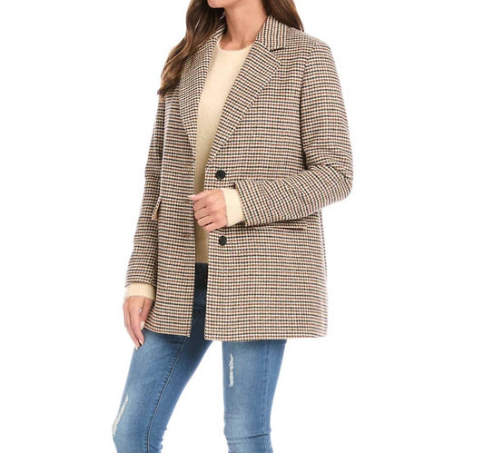 Karen Kane - Houndstooth Blazer