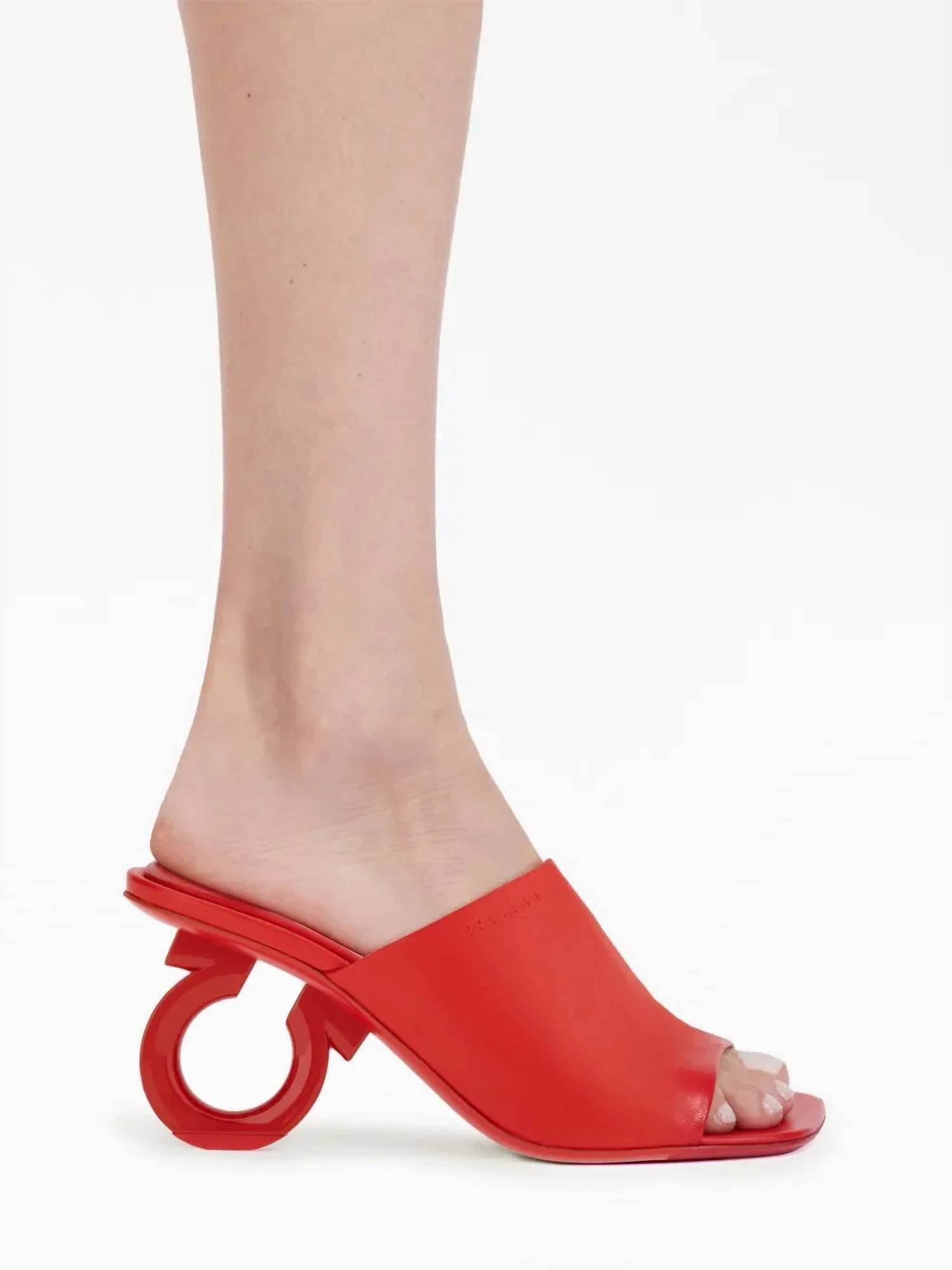 Salvatore Ferragamo - Women's Open-toe Sculpted-heel Mules