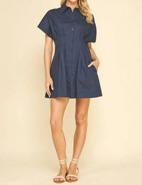 Pinch - Tucked Detail Dress