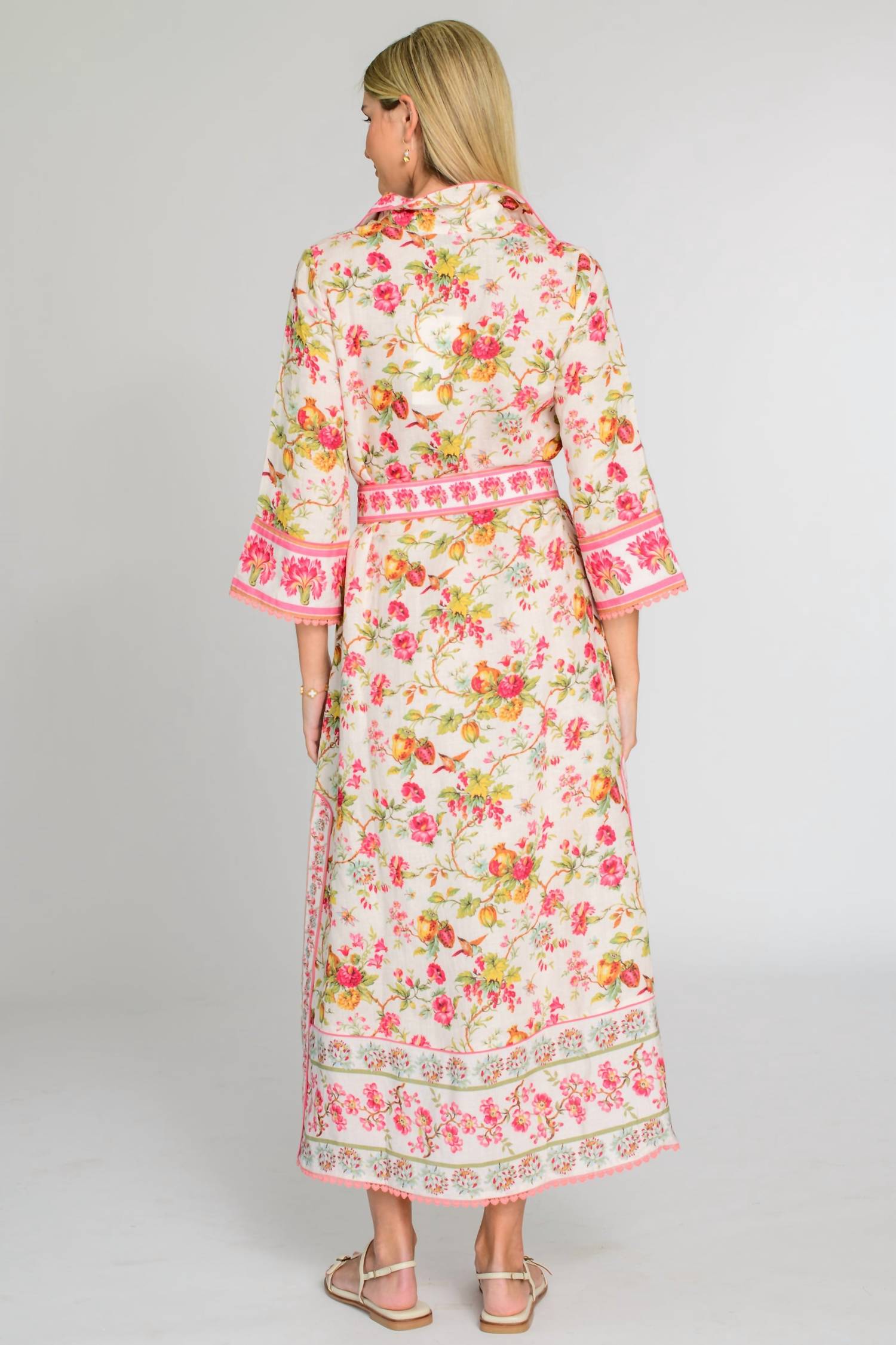 Elizabeth James The Label Talia Maxi Dress in english gardens - women's dress - detail view