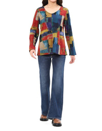 Parsley & Sage - Edith Reversible V-neck Top