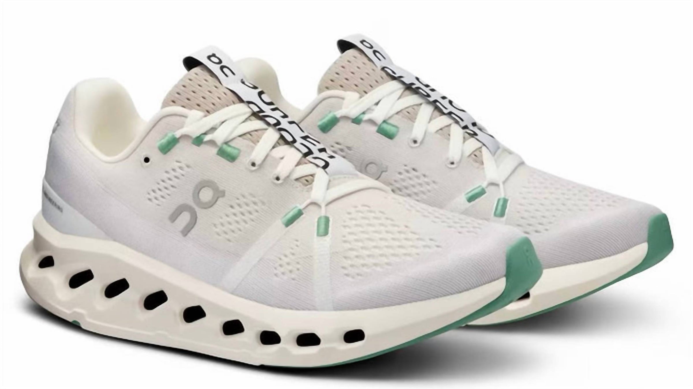 On Women's Cloudsurfer Shoe in pearl ivory - women's sneaker - alternate view