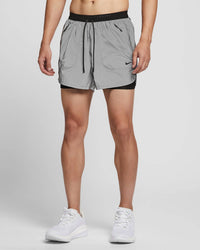 NIKE 2-in-1 Reflective Running Shorts in 1 reflective running shorts in grey - men's shorts - view 6