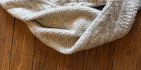 Autumn Cashmere Women's Fisherman Cable Crew Sweater with Pleat Sleeve in husky - women's sweater - alternate view