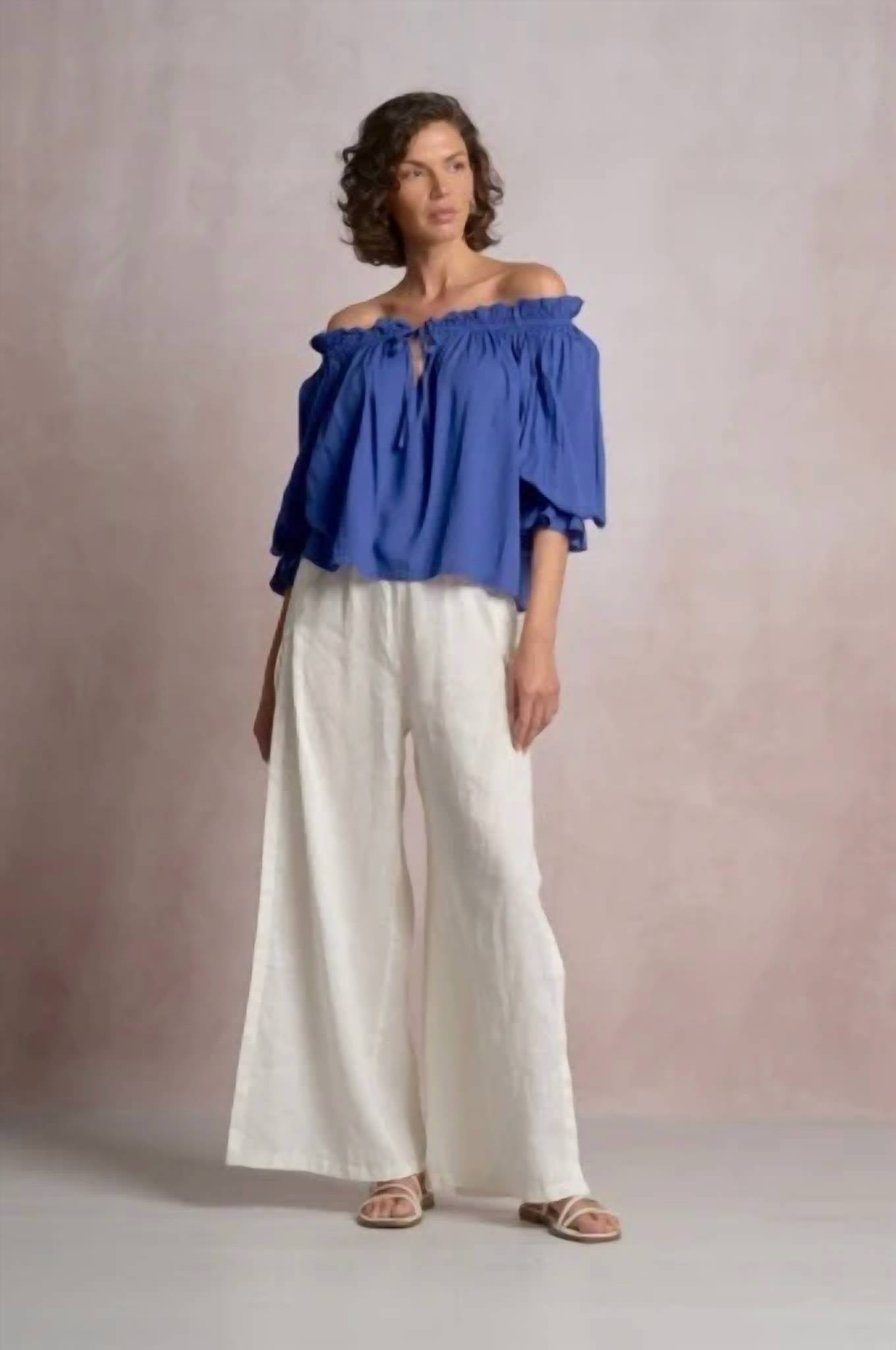 Elan - Off The Shoulder Long Sleeve Top