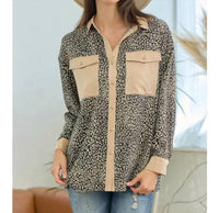 Doe And Rae - Leopard Button Down Shirt
