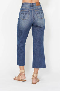Judy Blue - Women's Kimi Crop Wide Leg Jeans