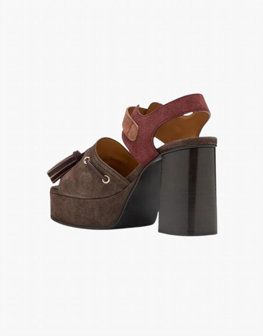 See By Chloe - Women's Tassel Patchwork Platform Heels