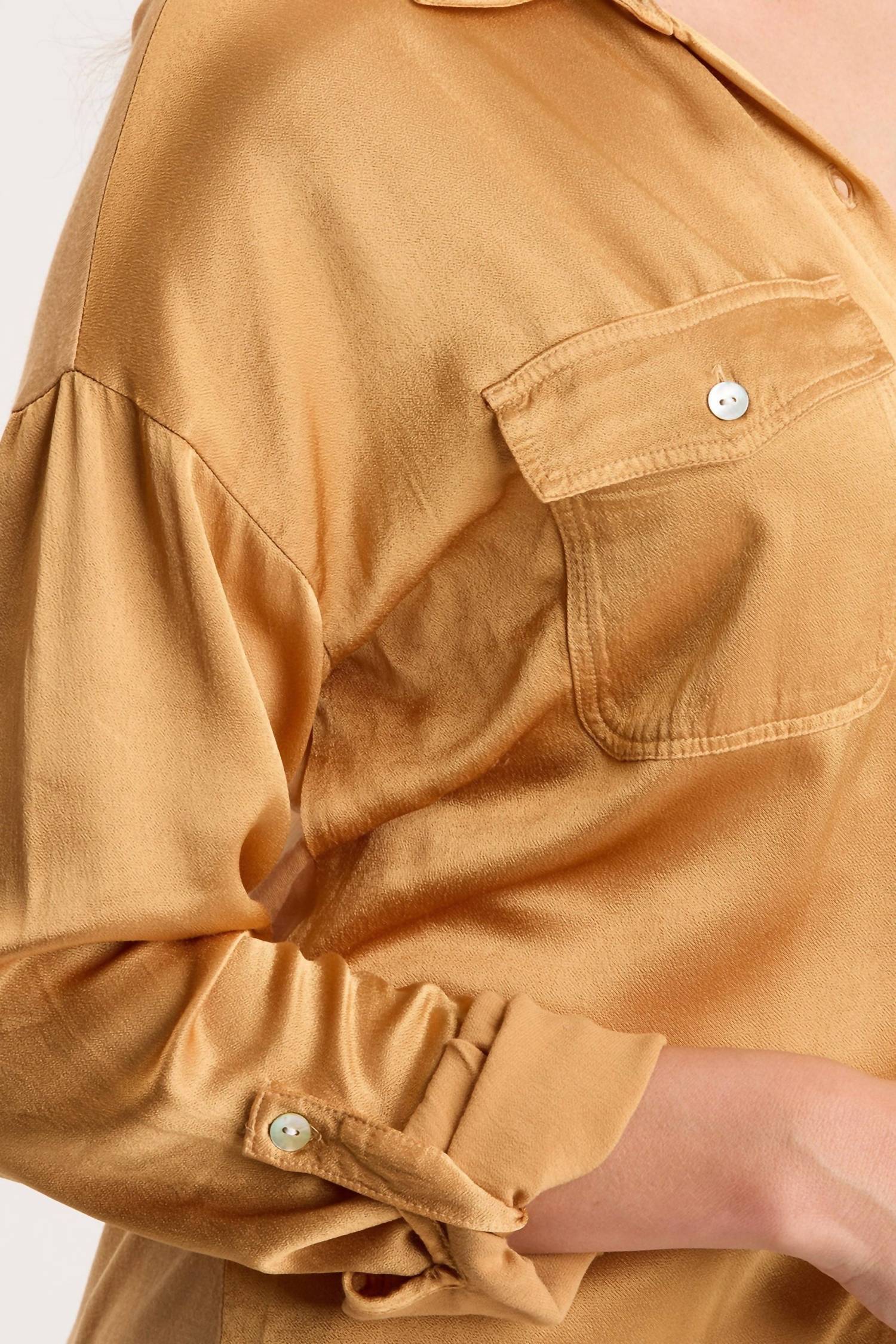 Xcvi - Cuffed Sleeve Button Up Shirt